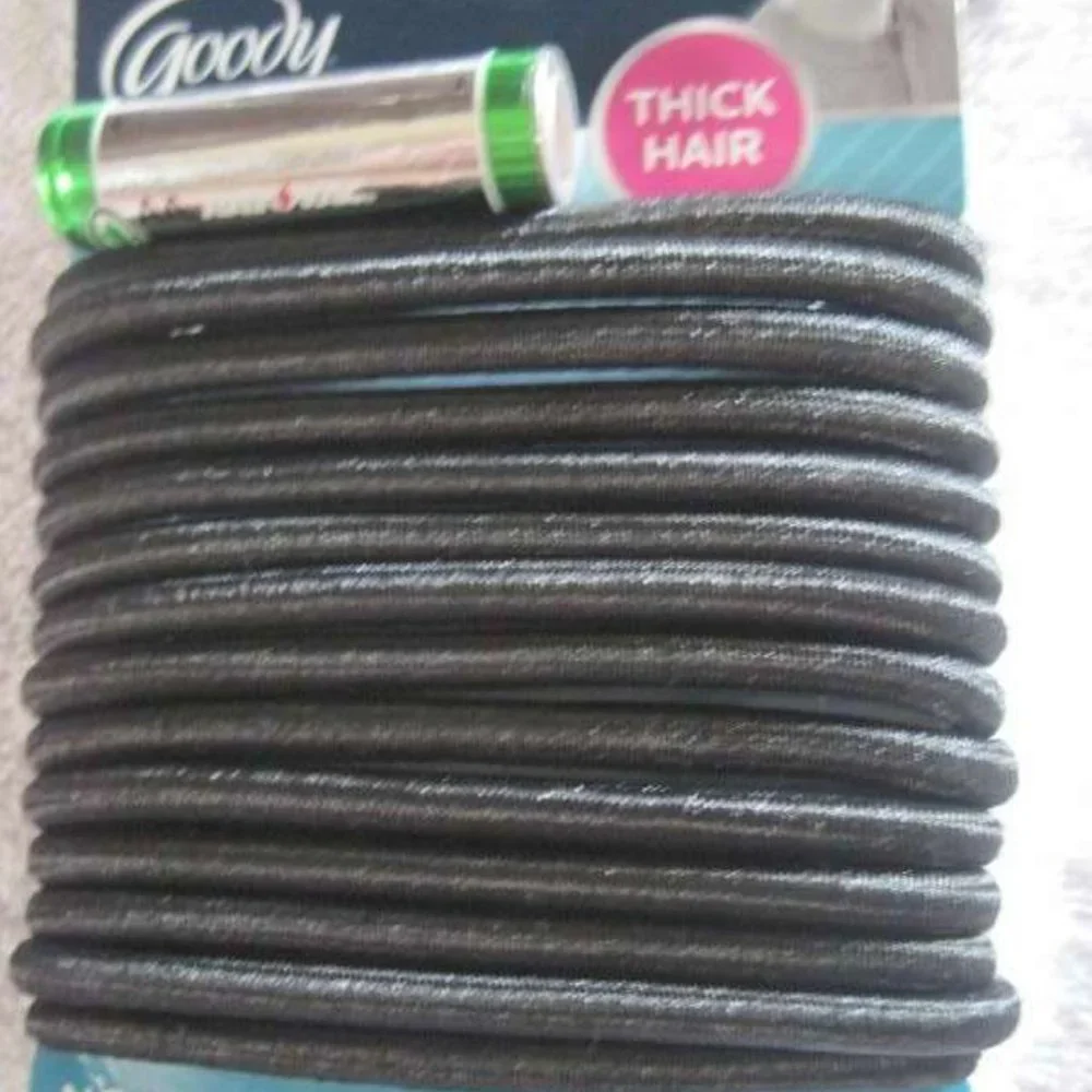 14 Goody Big Thick Fix Ouchless No Metal Hair Band Elastic Ponytailers Java Bean